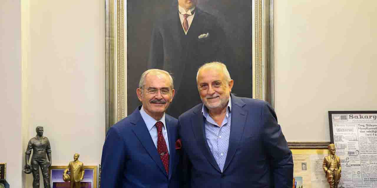 Temel atma töreni öncesi Büyükerşen'e ziyaret