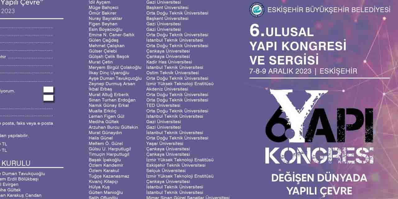 6.Ulusal Yapı Kongresi için geri sayım başladı