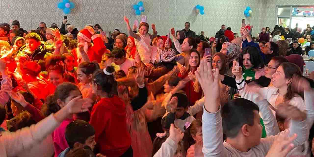 İhtiyaç sahibi ailelerin çocukları doyasıya eğlendi