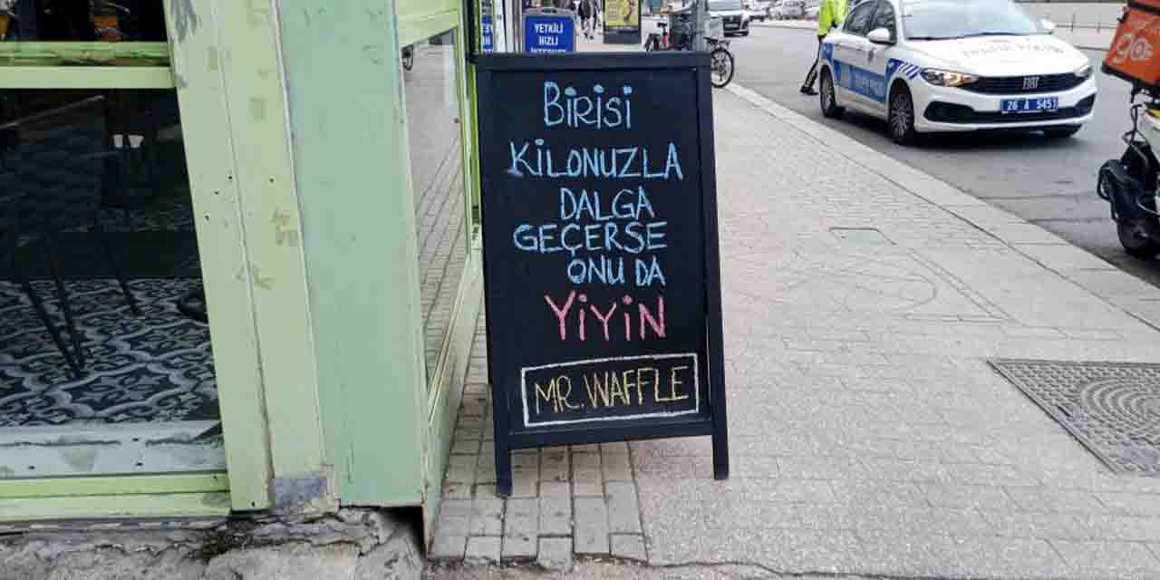 Eskişehir'de güldüren yazı