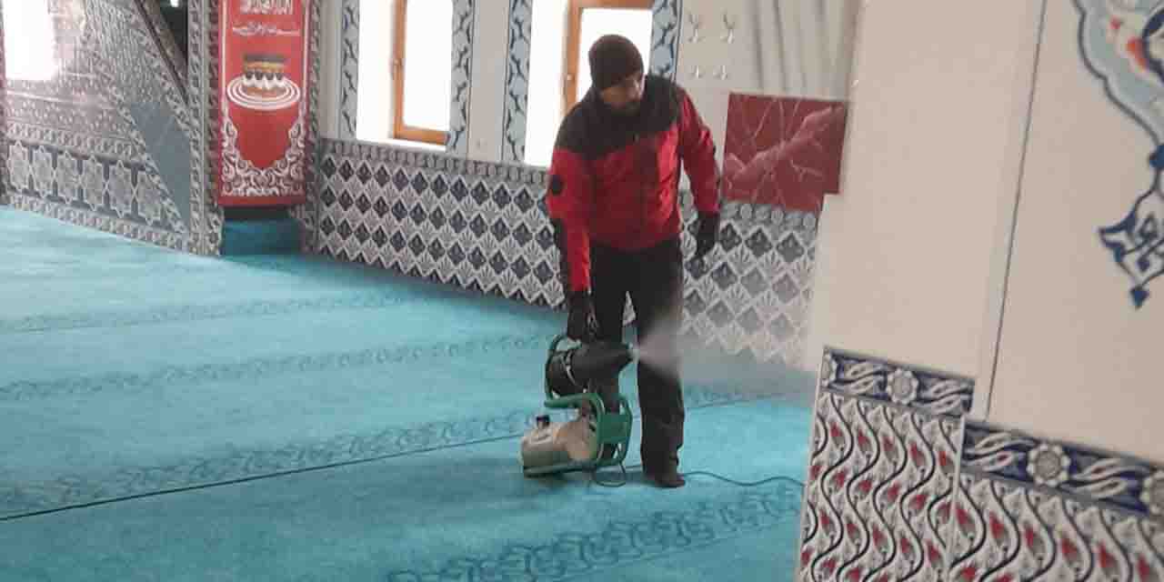 Odunpazarı Belediyesi'nden 103 camide dezenfekte işlemi