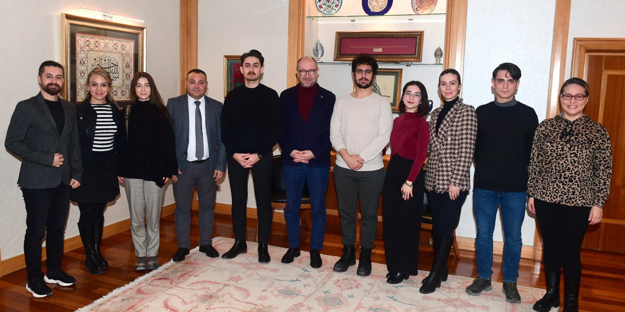ES-AB’dan Rektör Erdal’a bilgilendirme ziyareti