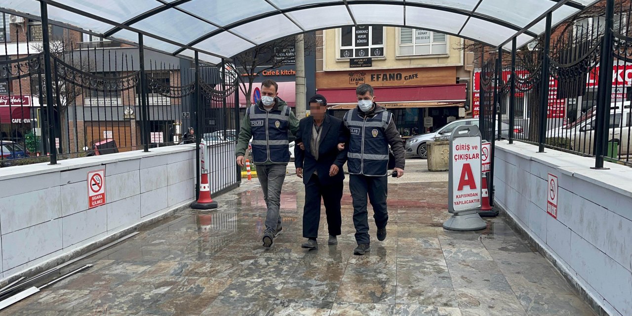 Asılı Türk bayrağını söken şahıs adliyede