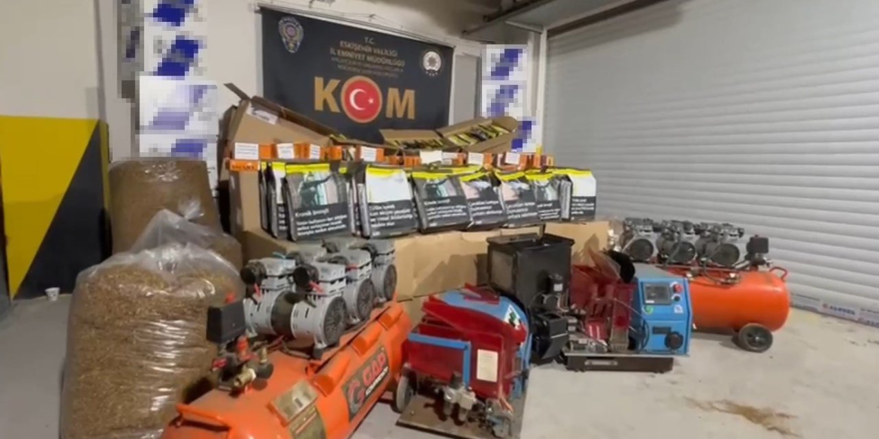Kaçak tütünü piyasaya süremeden yakalandılar