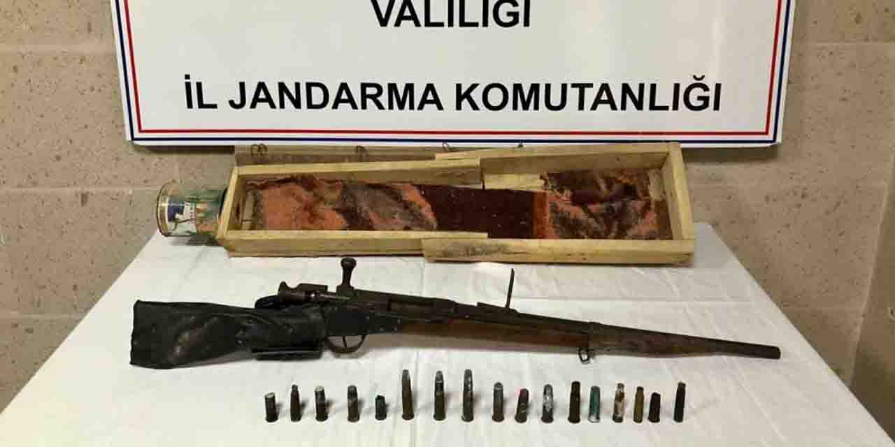 Tarihi değere sahip tüfek ele geçirildi