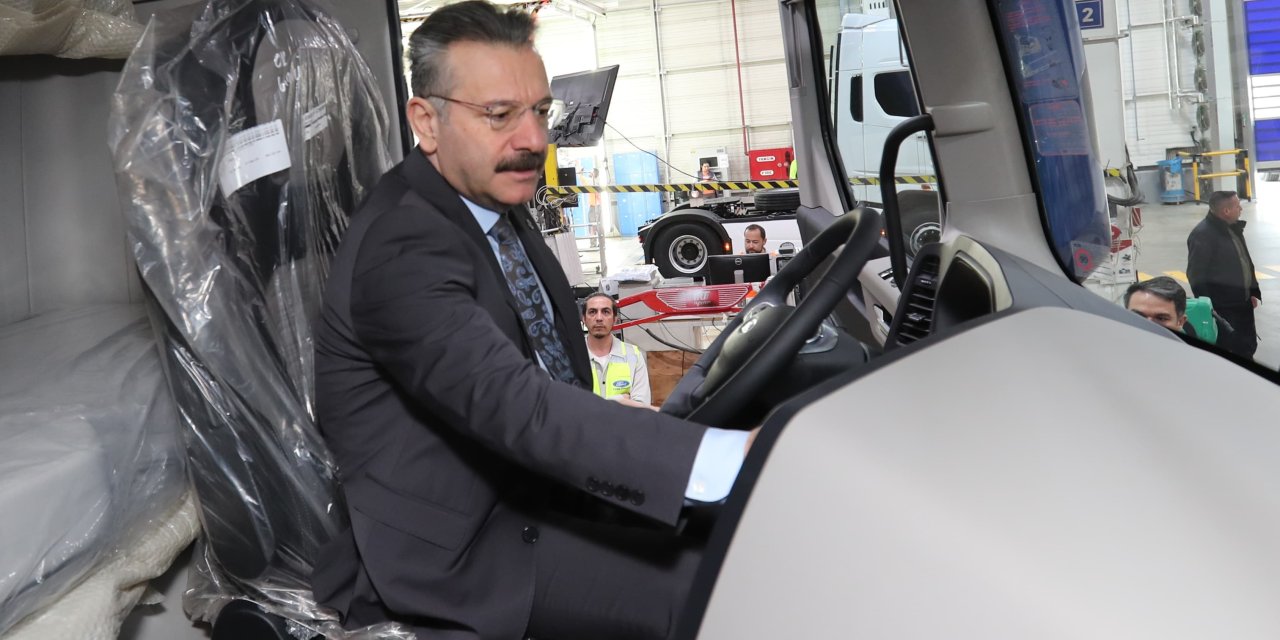 Vali Hüseyin Aksoy'dan, test sürüşü