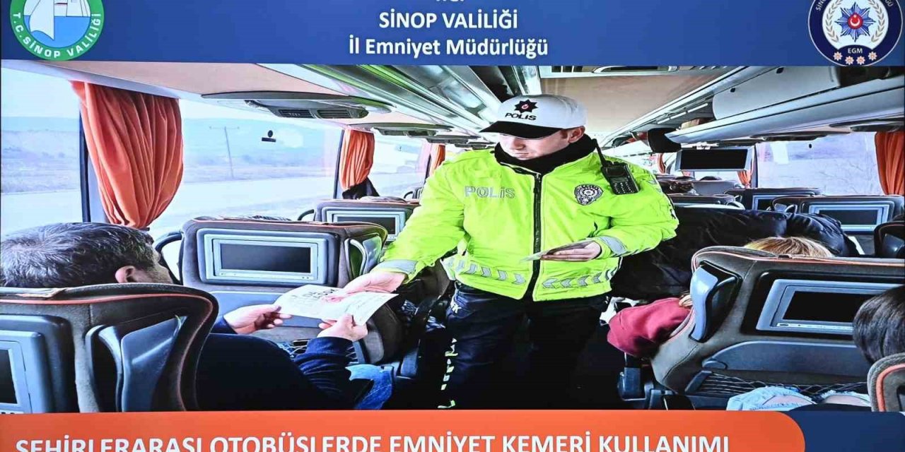 Yolcu otobüslerinde emniyet kemerine sıkı denetim