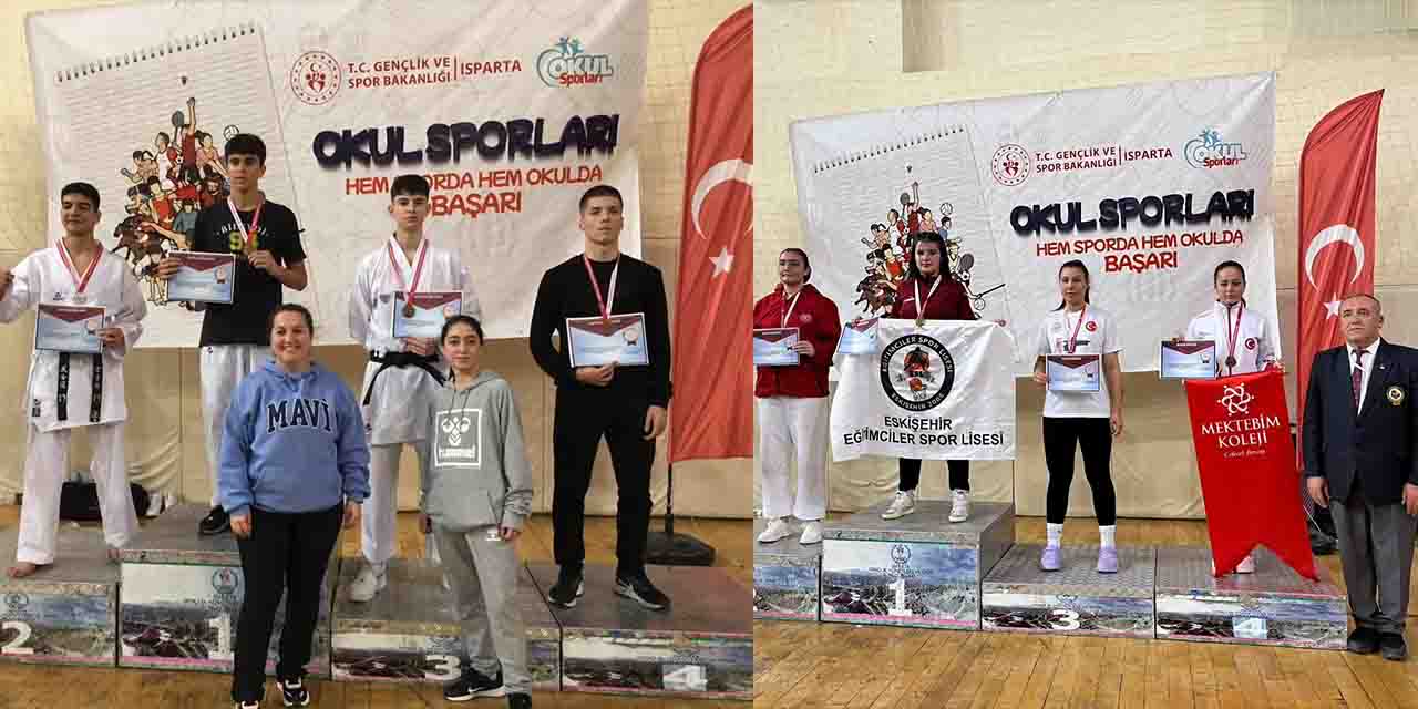 Eskişehirli sporcular gururla döndüler