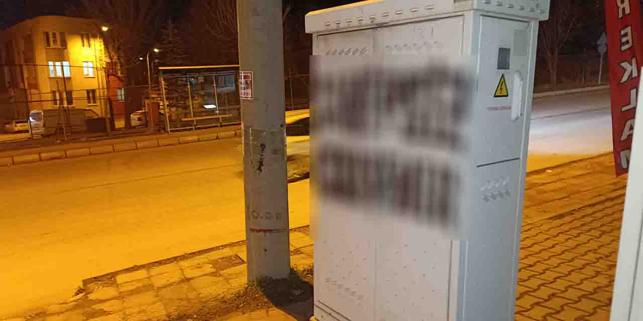 Eskişehir'de o yazı tepki çekiyor!