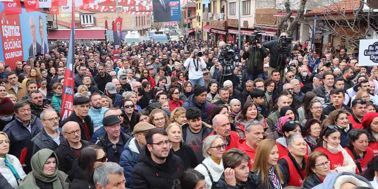 Odunpazarı'nda miting gibi açılış