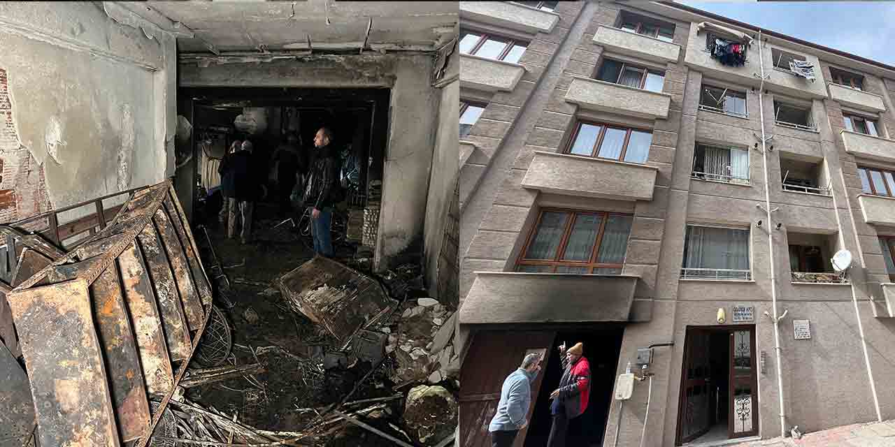 Eskişehir'de yangından hasar alan binanın bilançosu ortaya çıktı