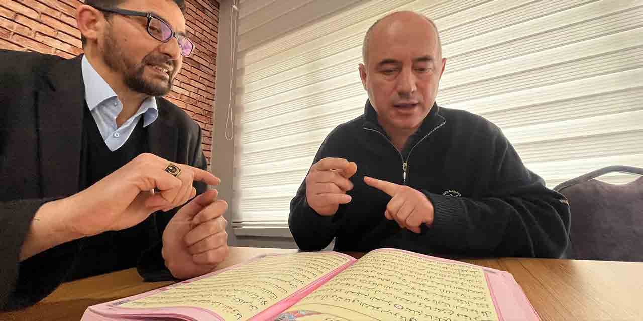 İşaret diliyle Kur'an-ı Kerim öğrenmek için çabalıyorlar