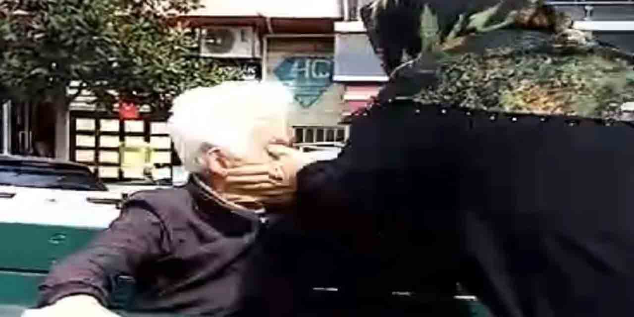Kendini rahatsız eden adamı park ortasında dövdü