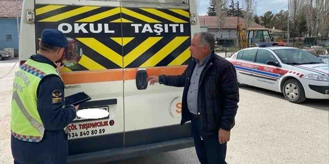 Eskişehir’de jandarmadan 48 okul servisine denetim