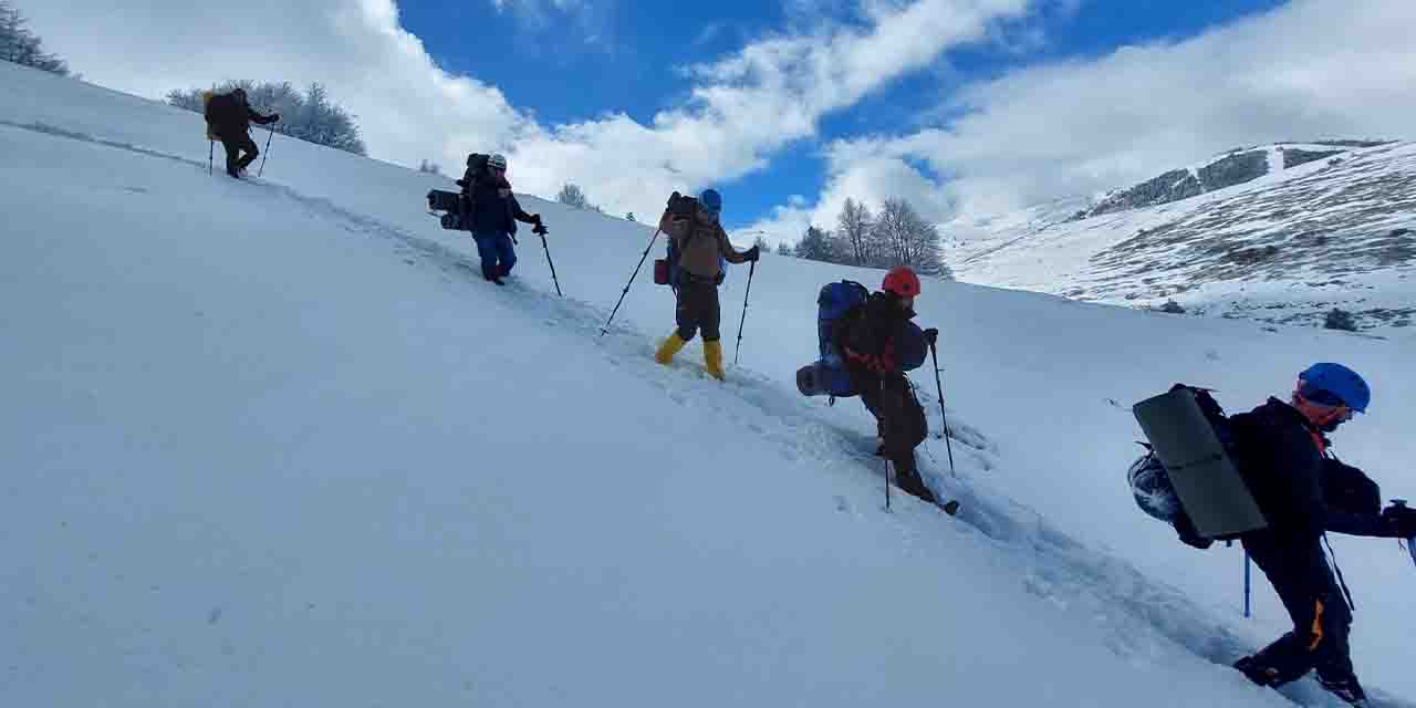 Kış dağcılık kursu sınavında 10 sporcu başarılı oldu