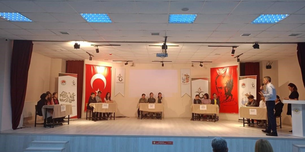 Eskişehir'de minikler bilgi yarışmasında mücadele etti