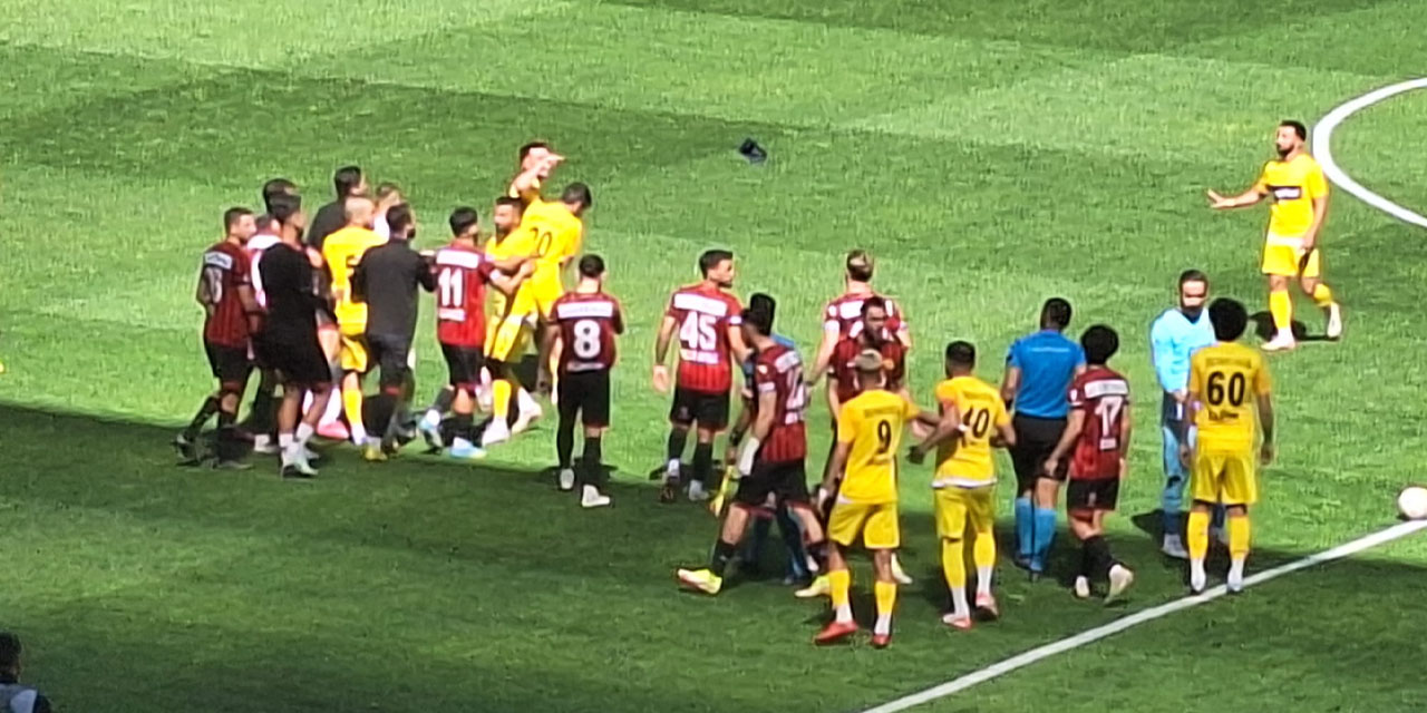 Eskişehirspor'un maçında tansiyon yükseldi