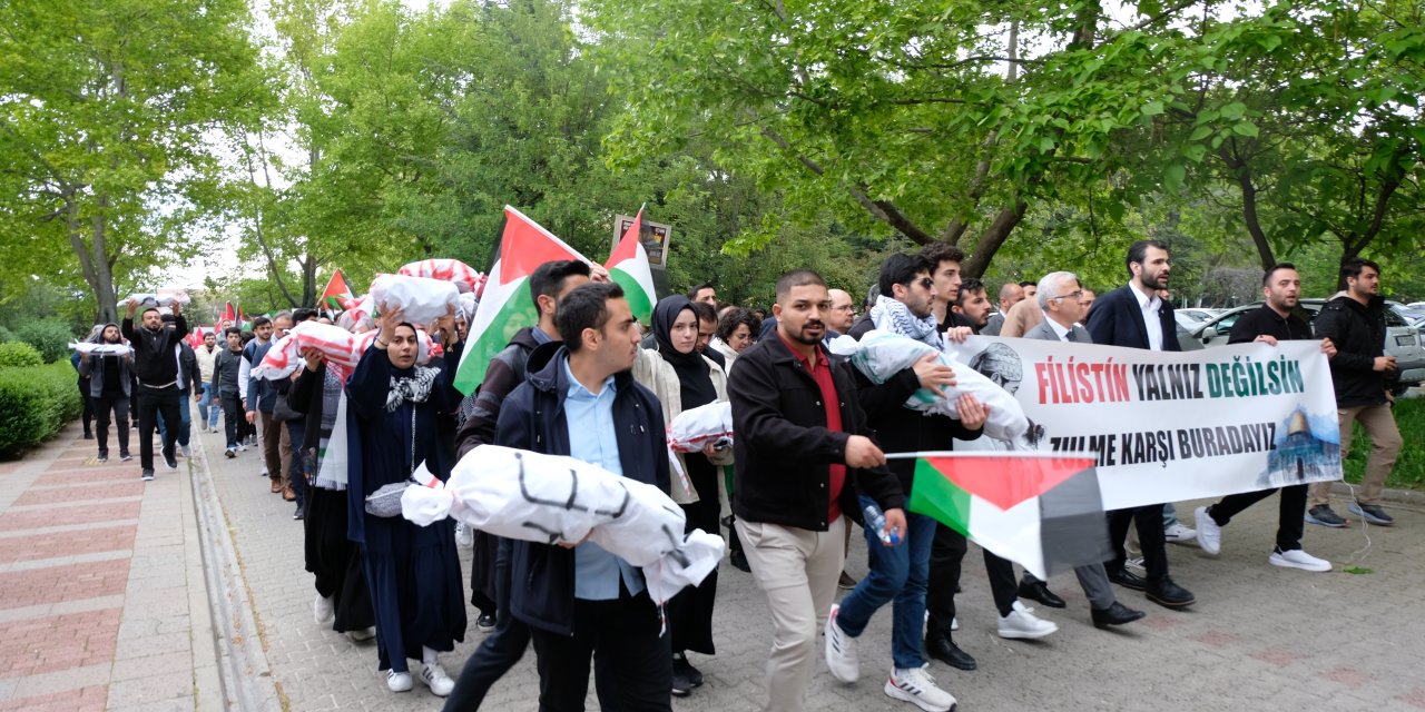 Eskişehir'de Filistin için yürüdüler!