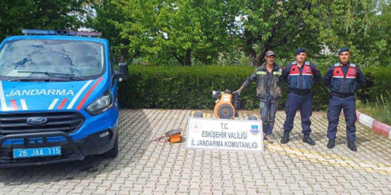 Eskişehir'de su motoru hırsızları yakalandı!