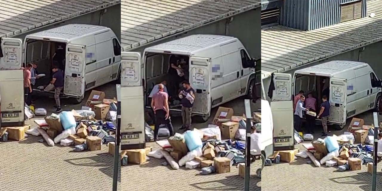 Eskişehir’de kargo firmasının çalışma şekli büyük tepki çekti!