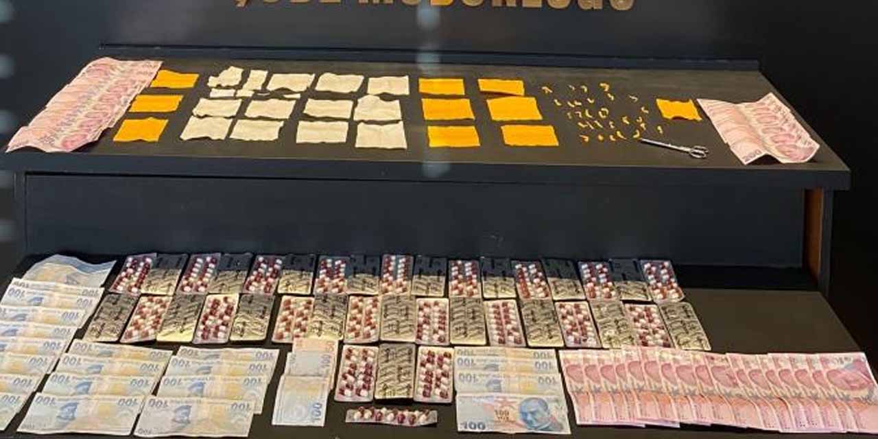 Afyon'da torbacı operasyonu: 524 adet uyuşturucu hap bulundu