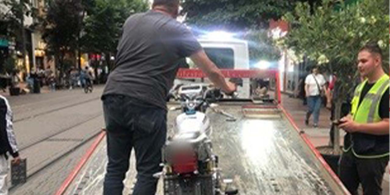 Eskişehir'de hatalı 32 motosiklet sürücüsüne ceza