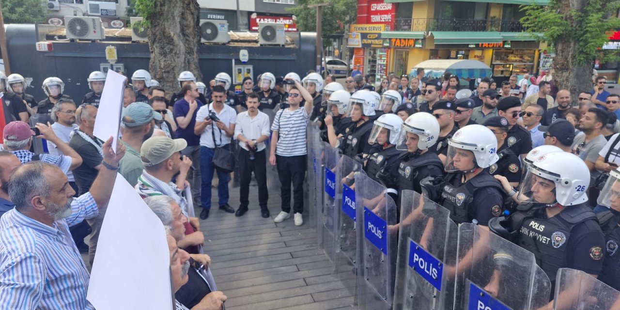 Eskişehir'de Filistin'e destek yürüyüşüne izin verilmedi