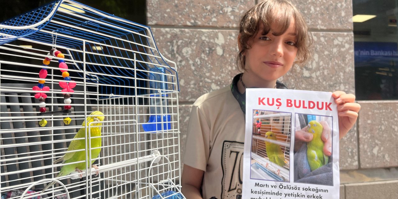 Eskişehir'de üniversite öğrencisi sokakta bulduğu kuşun sahibini arıyor