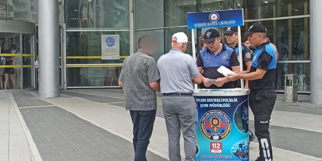 Eskişehir'de polisten dolandırıcılıklara karşı bilgilendirme