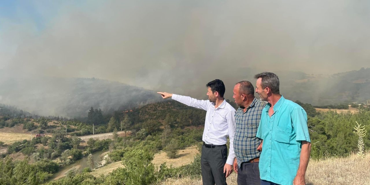 Bursa'da korkutan orman yangını sürüyor