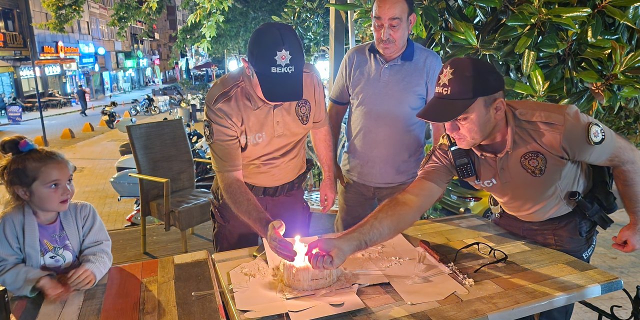 Olay var diye gitti,  doğum günü kutlamasıyla karşılaştı