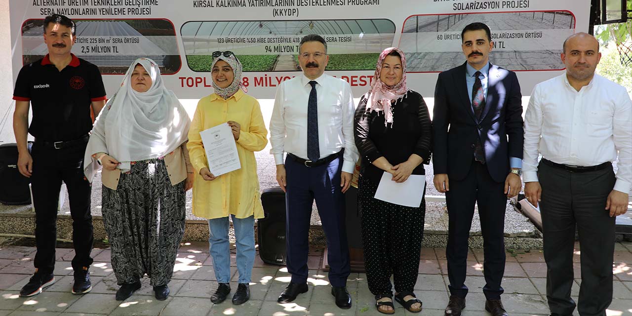 “Mihalgazi’de seralar devlet desteği ile yenileniyor”