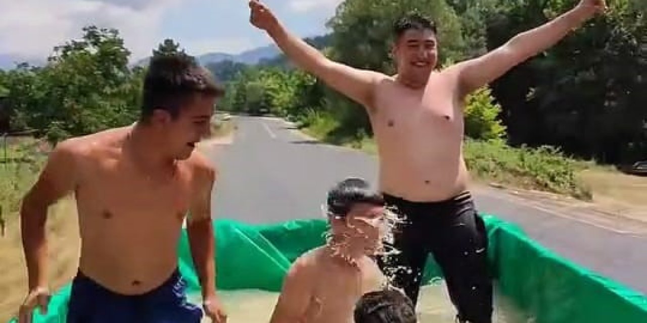 Bursa'da böyle serinlediler
