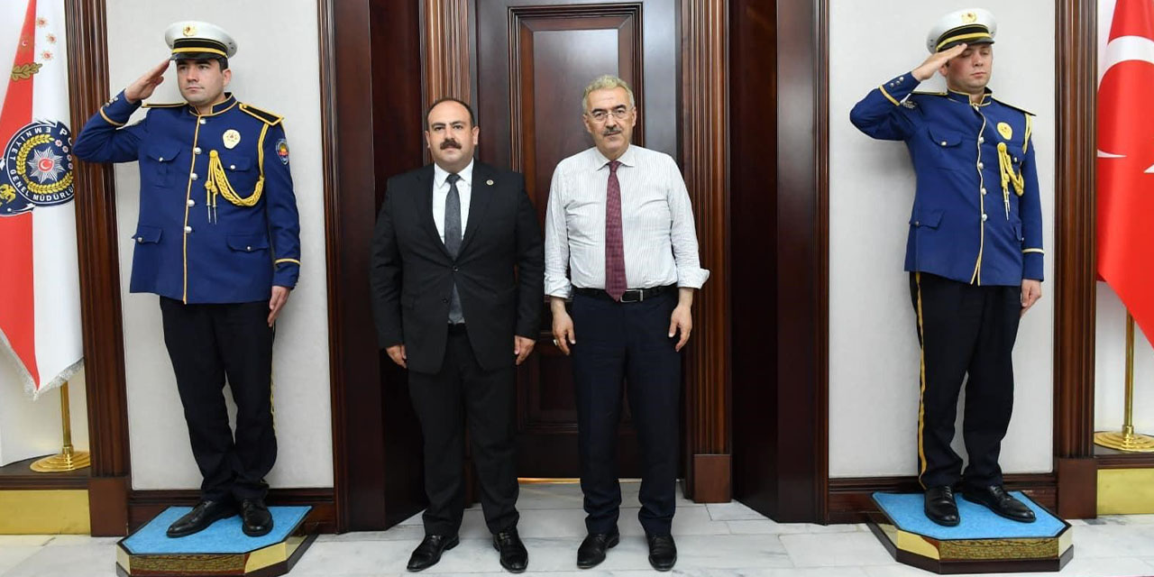 Başkan Hamamcı Emniyet Genel Müdürü Erol Ayyıldız'ı ziyaret etti
