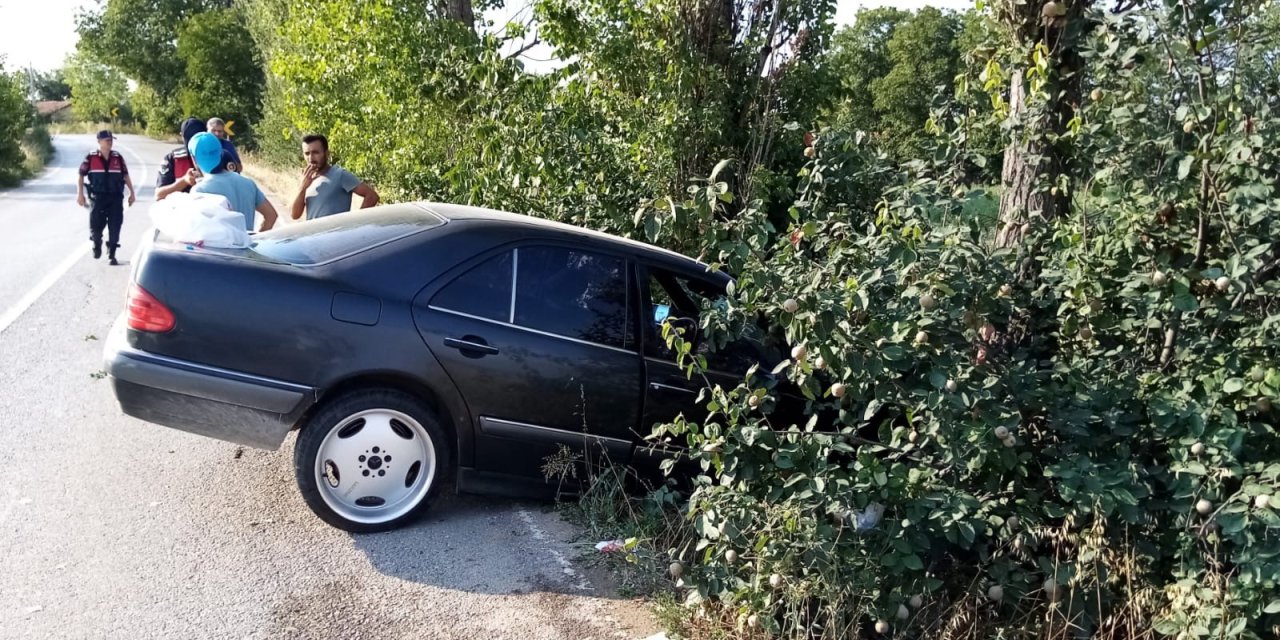 Bursa’da otomobil ağaçlara çarptı: 2 yaralı