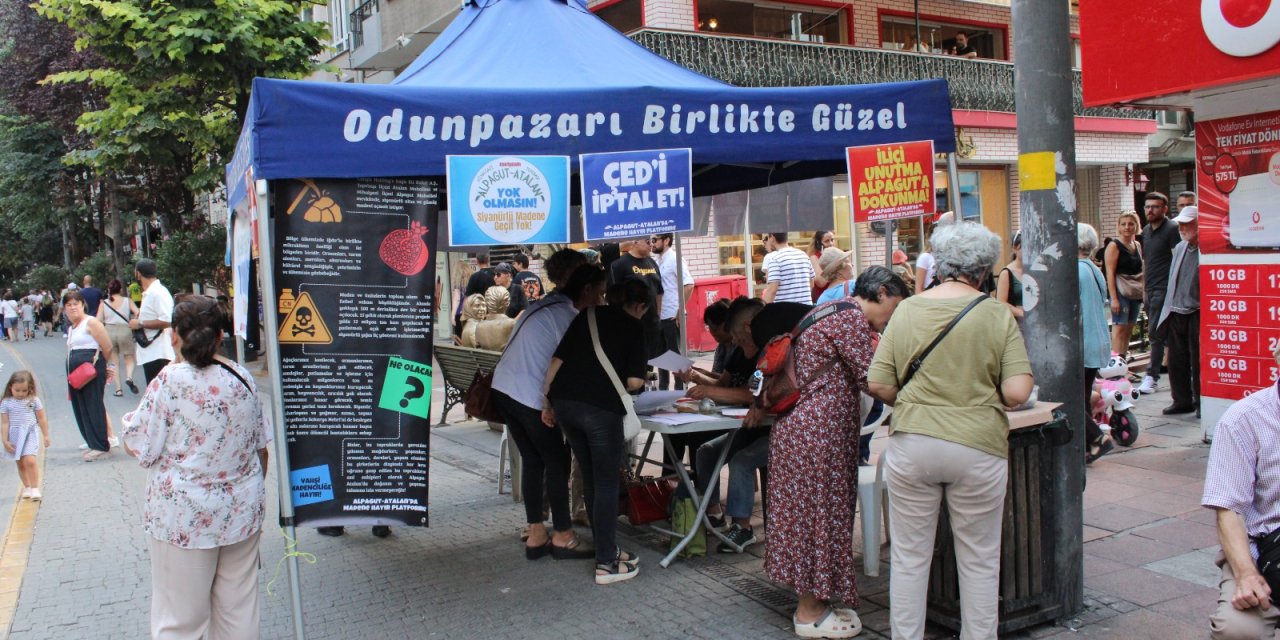Eskişehir'de maden ocağına karşı imza kampanyası başlatıldı