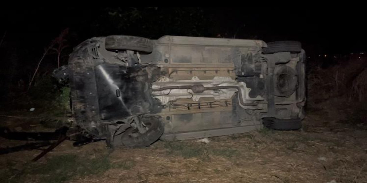 Alkollü direksiyon başına geçti kontrolden çıkıp viyadüğe uçtu: 3 yaralı