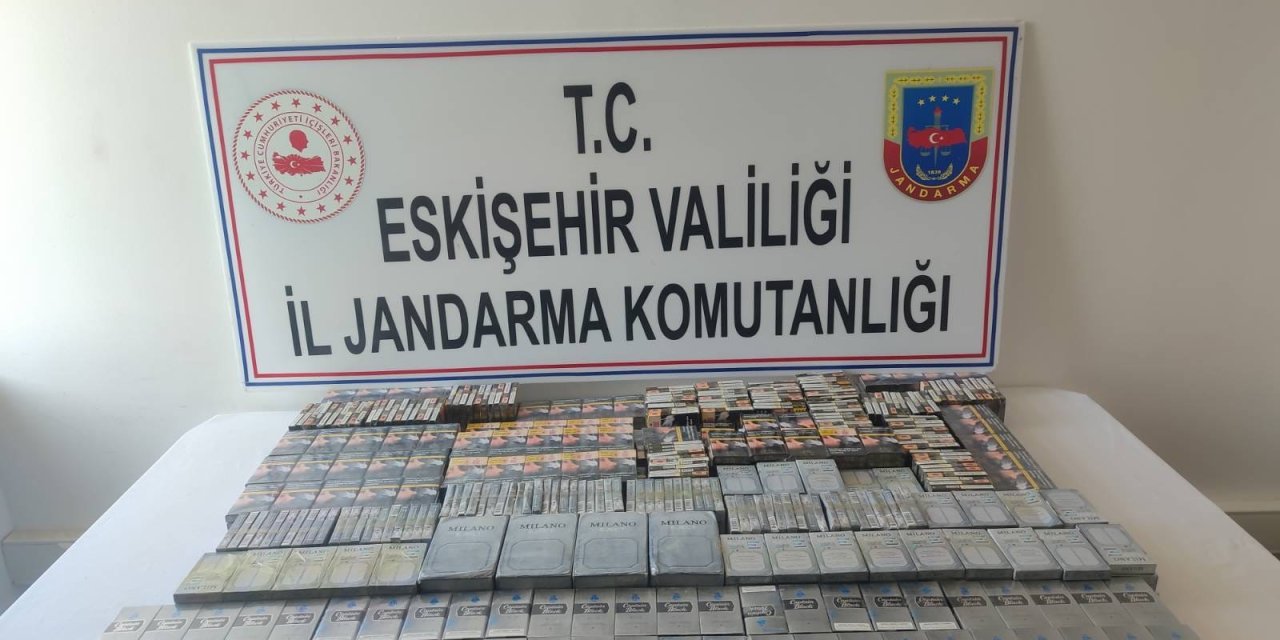 Eskişehir'de 640 paket kaçak sigara ele geçirildi