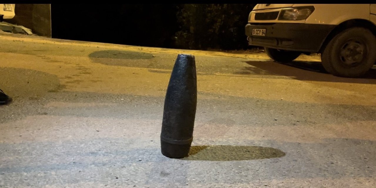 24 yıldır yaşadıkları binada patlamamış top mermisi bulundu