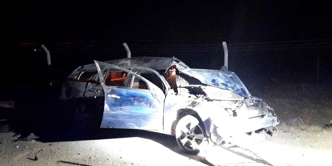 Kulu’da kontrolden çıkan otomobil takla attı: 1 yaralı