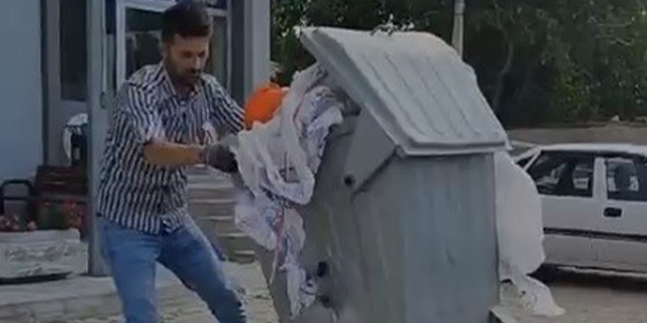 Afyon'da vatandaş çöplerin toplanmamasına böyle tepki gösterdi!