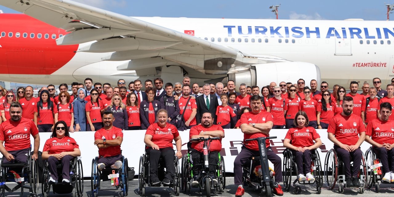 Paralimpik milli takımı sporcuları Fransa'ya uğurlandı