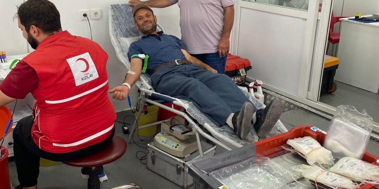 Konya'da kan bağışı kampanyası düzenlendi