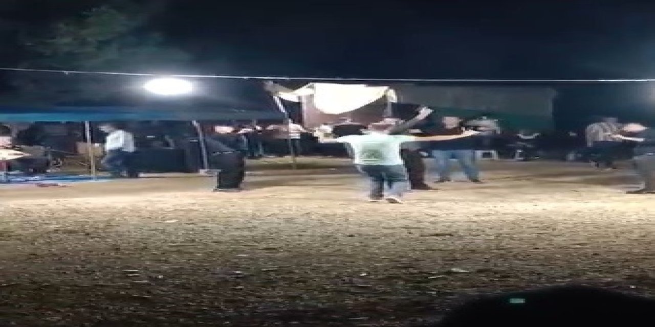 Düğünü savaş alanına çeviren magandalar kamerada