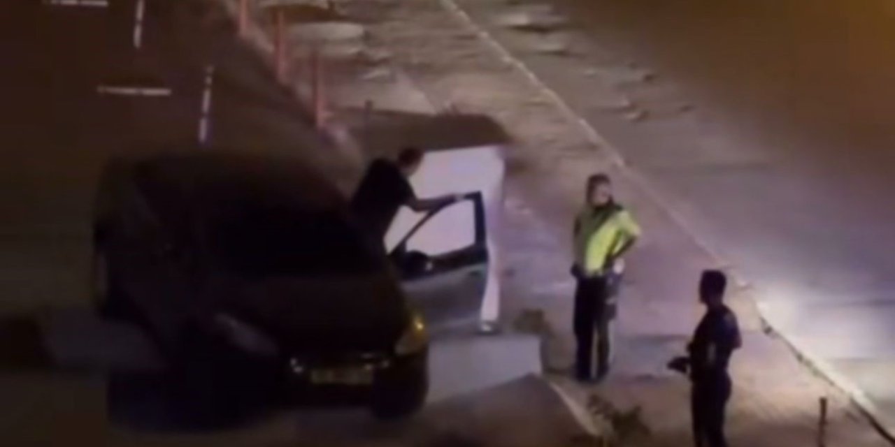 Alkollü sürücü bahçe duvarına girdi