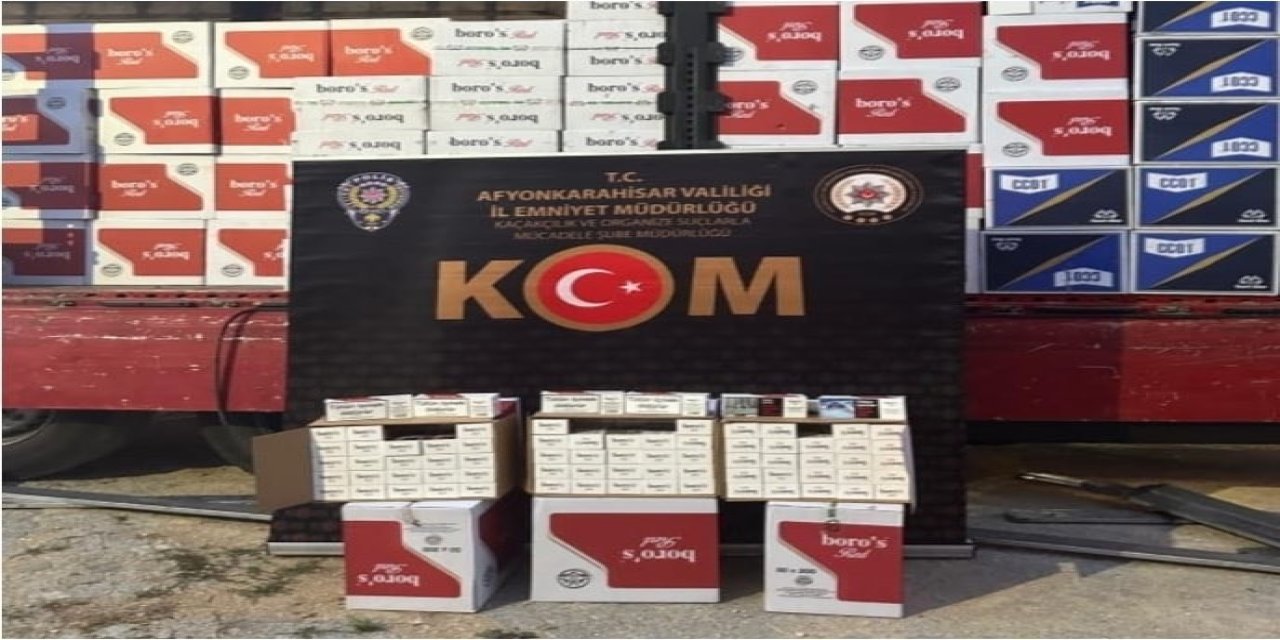 Afyon'da milyon 860 bin adet boş makaron bulundu