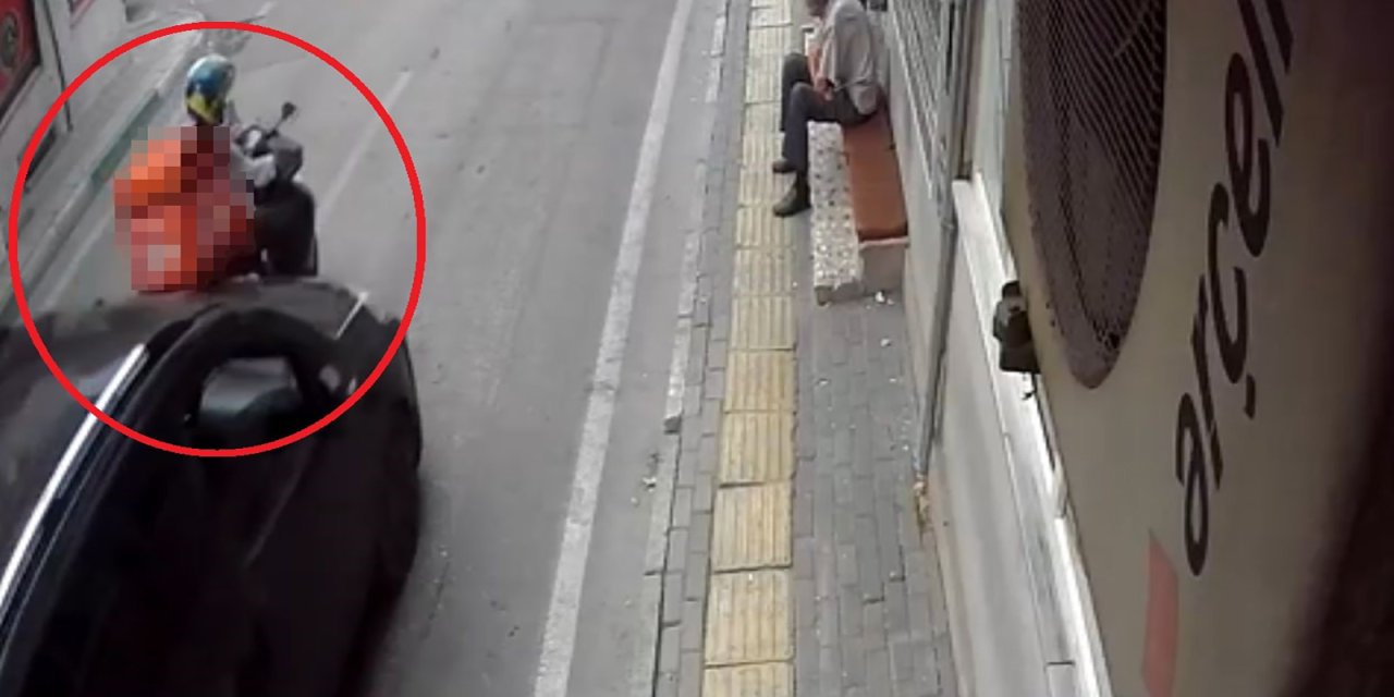 Hızını ayarlayamayan ticari araç, motosiklete çarptı