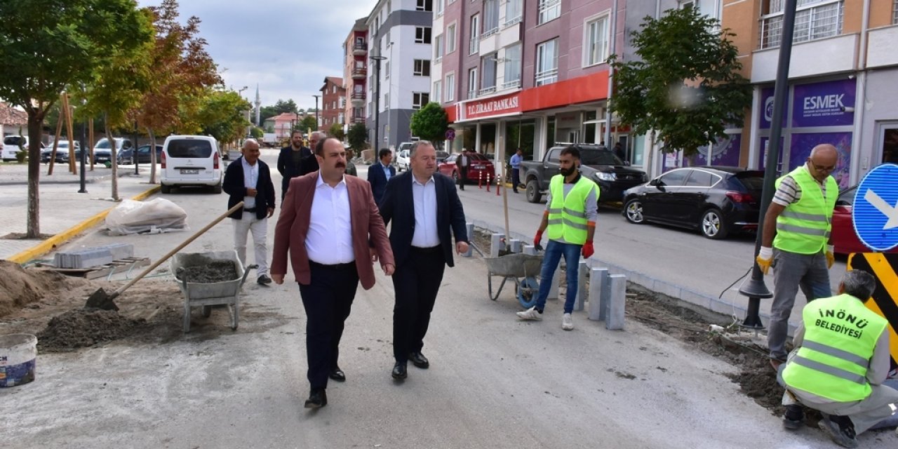 İnönü’de sokaklar yenileniyor