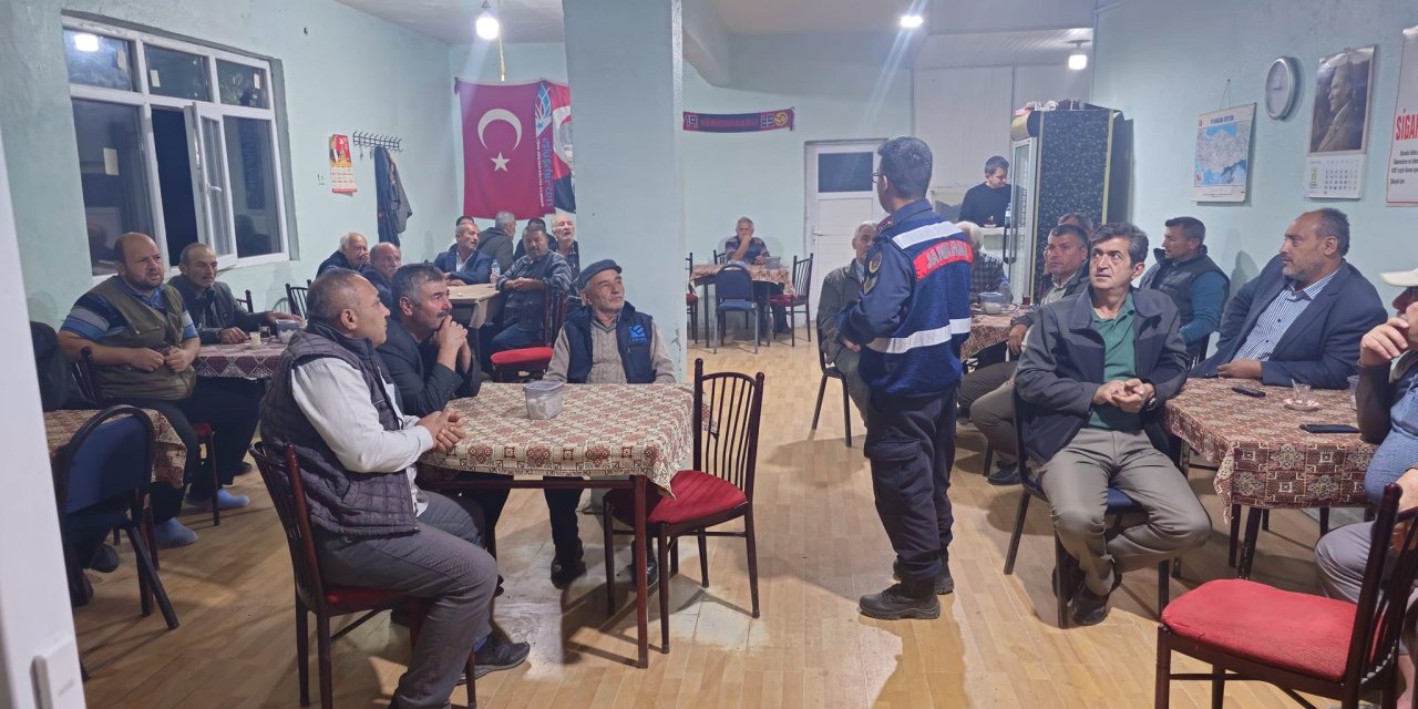 Jandarmadan vatandaşlara bilgilendirme