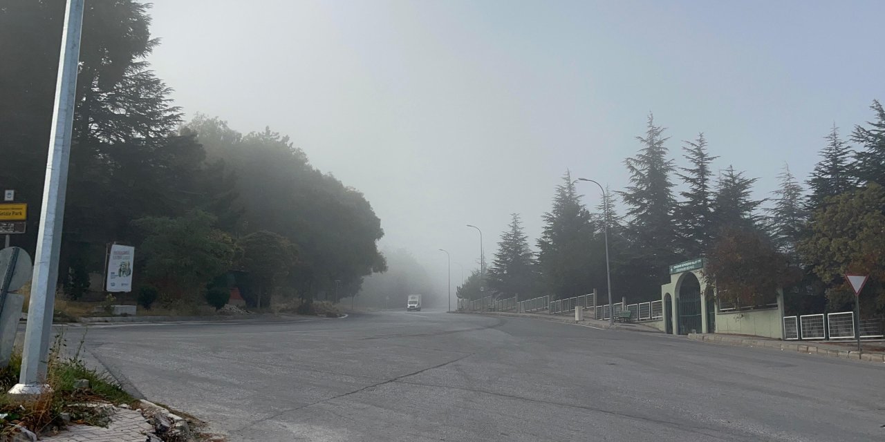 Eskişehir’de sis etkili oldu